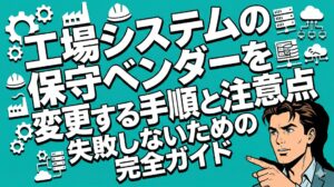 【失敗しないための完全ガイド】工場システムの保守ベンダーを変更する手順と注意点
