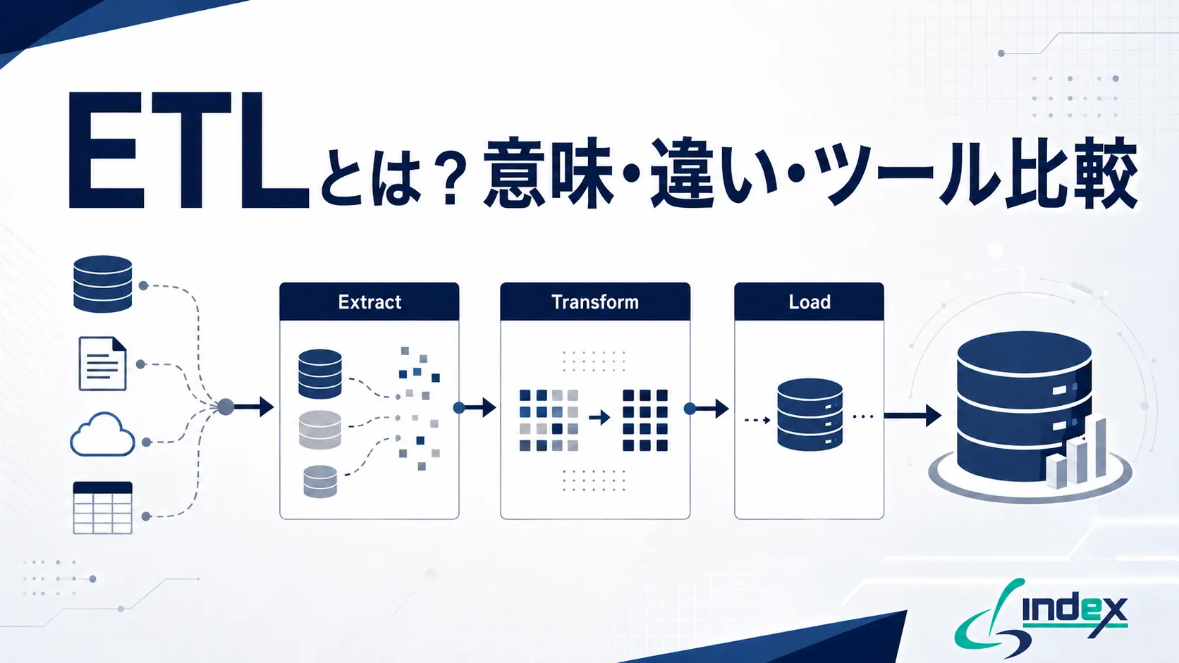 ETLとは？意味・ELTとの違い・RPA/iPaaSとの使い分け・ツール比較と導入の進め方【2026年版】